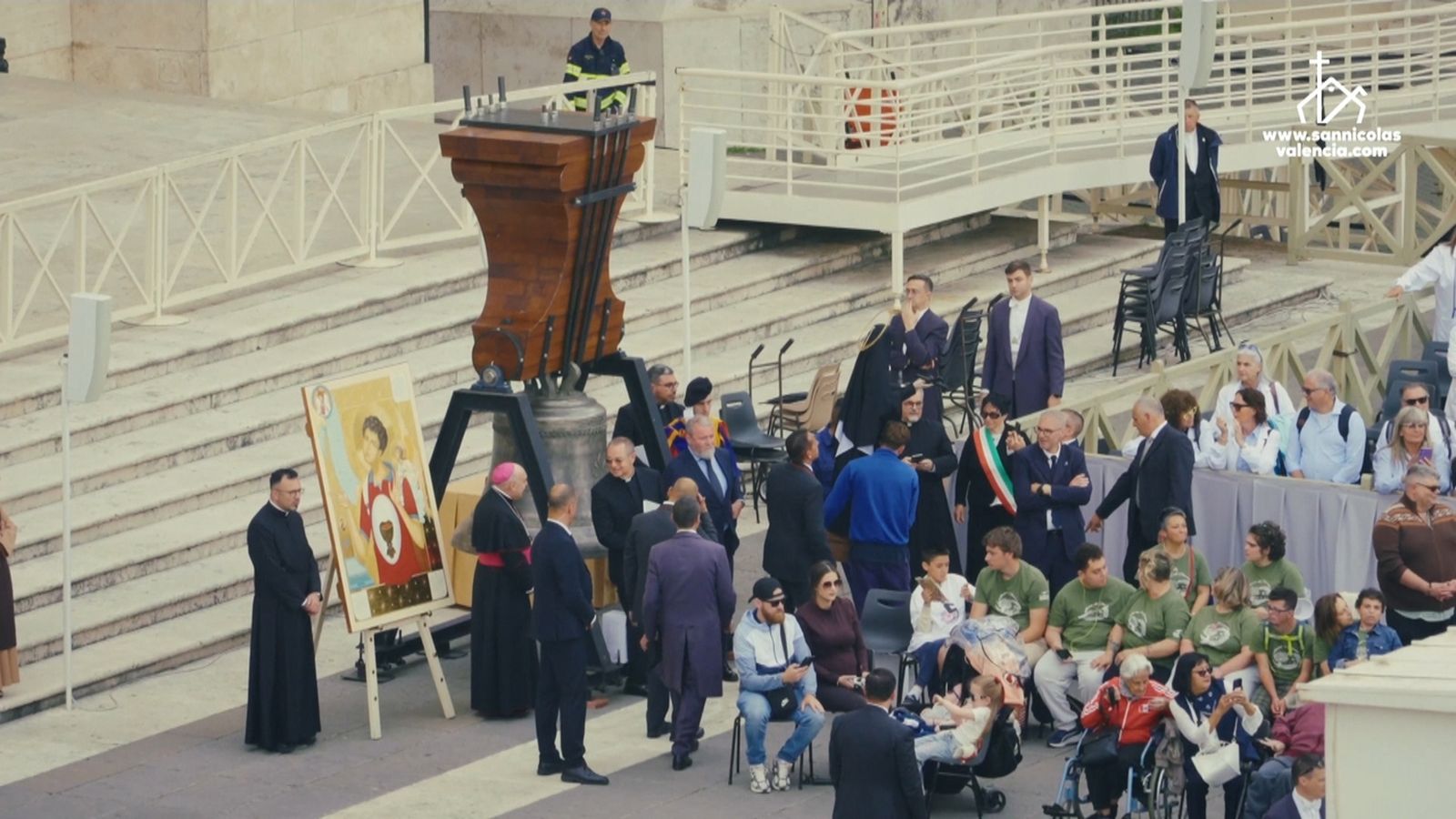 La campana beneïda pel Papa al Vaticà