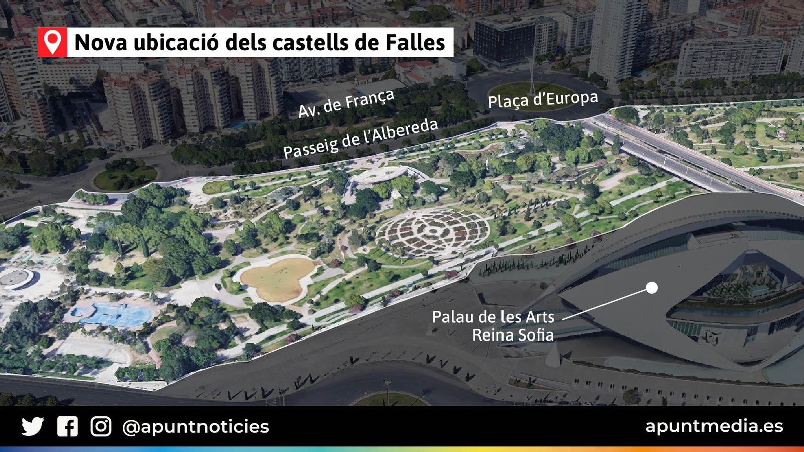 Nova ubicació dels castells de Falles