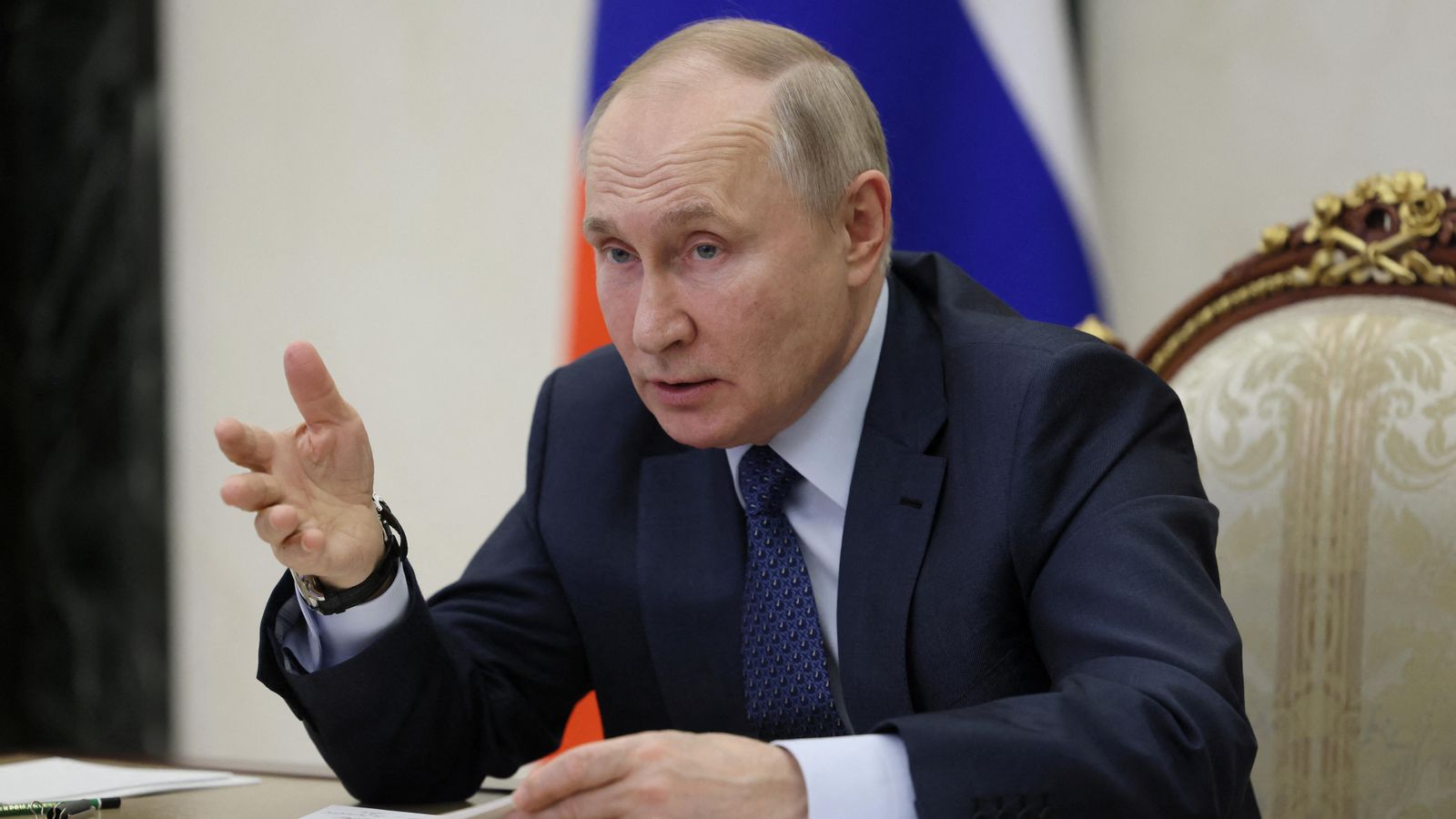 El president rus durant la reunió amb el comité de drets humans del Kremlin