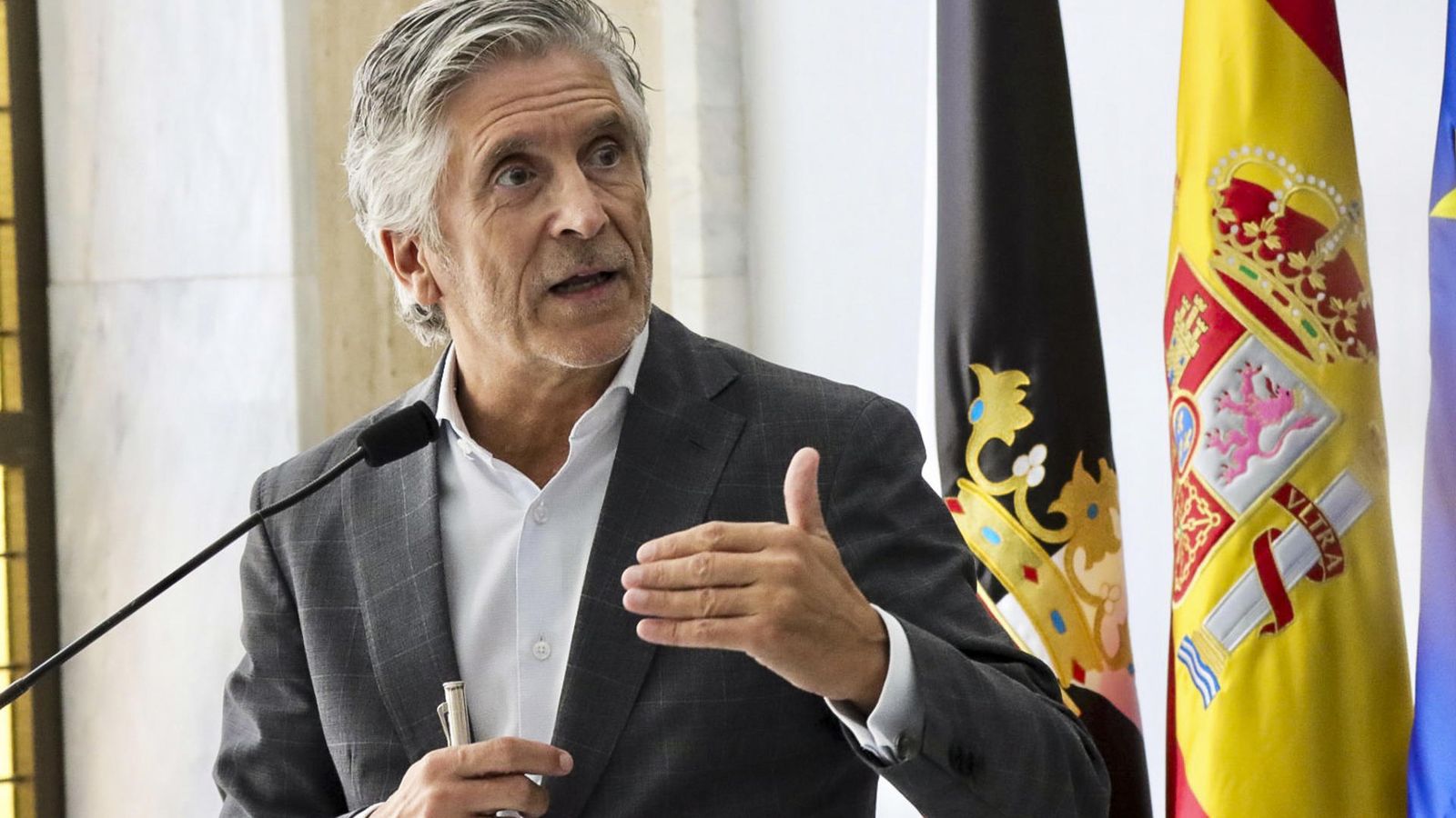 El ministre de l'Interior durant la seua compareixença a Ceuta, este dilluns