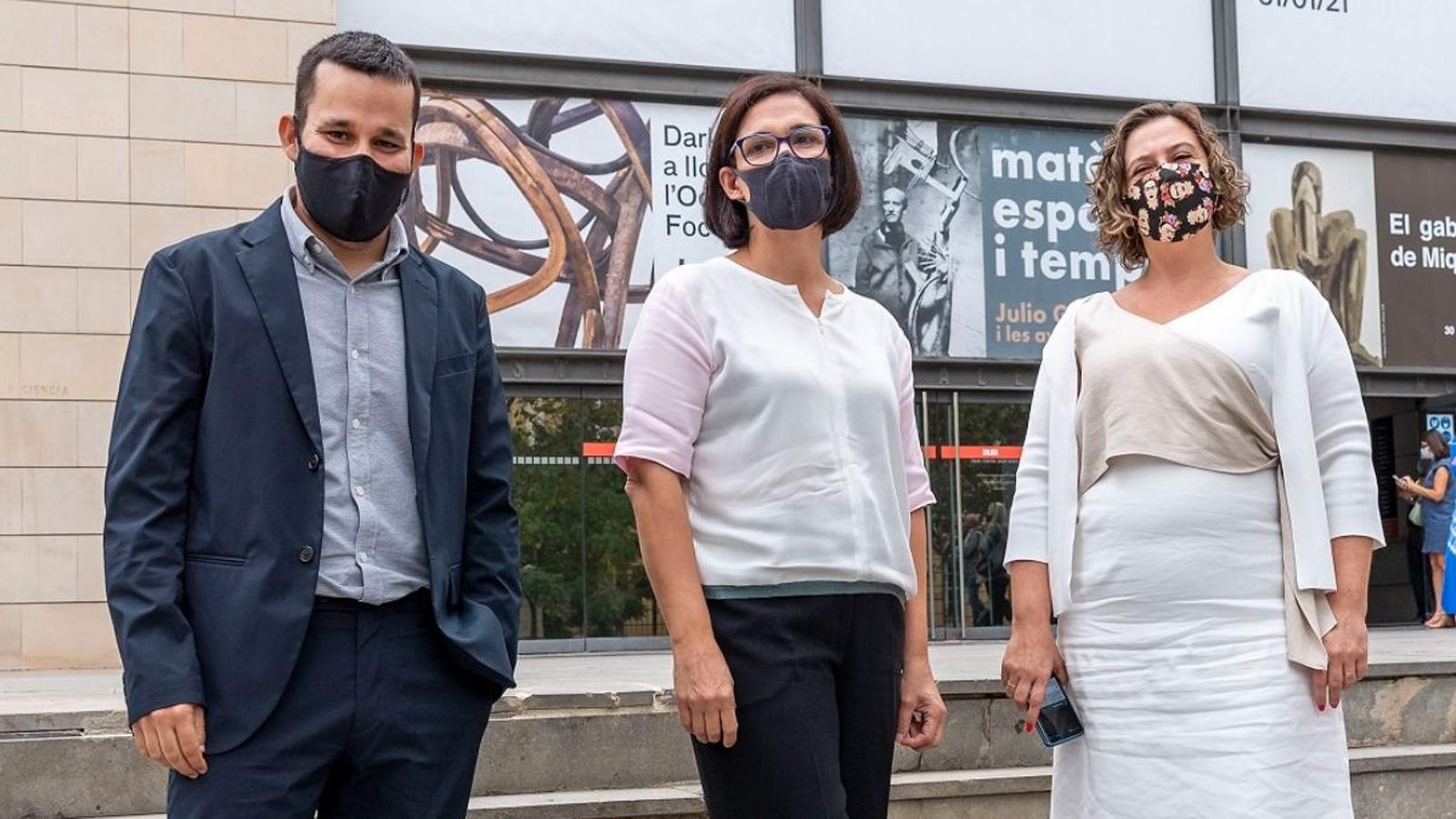 Vicent Marzà, Nuria Enguita i Raquel Tamarit, aquest dijous a l'IVAM