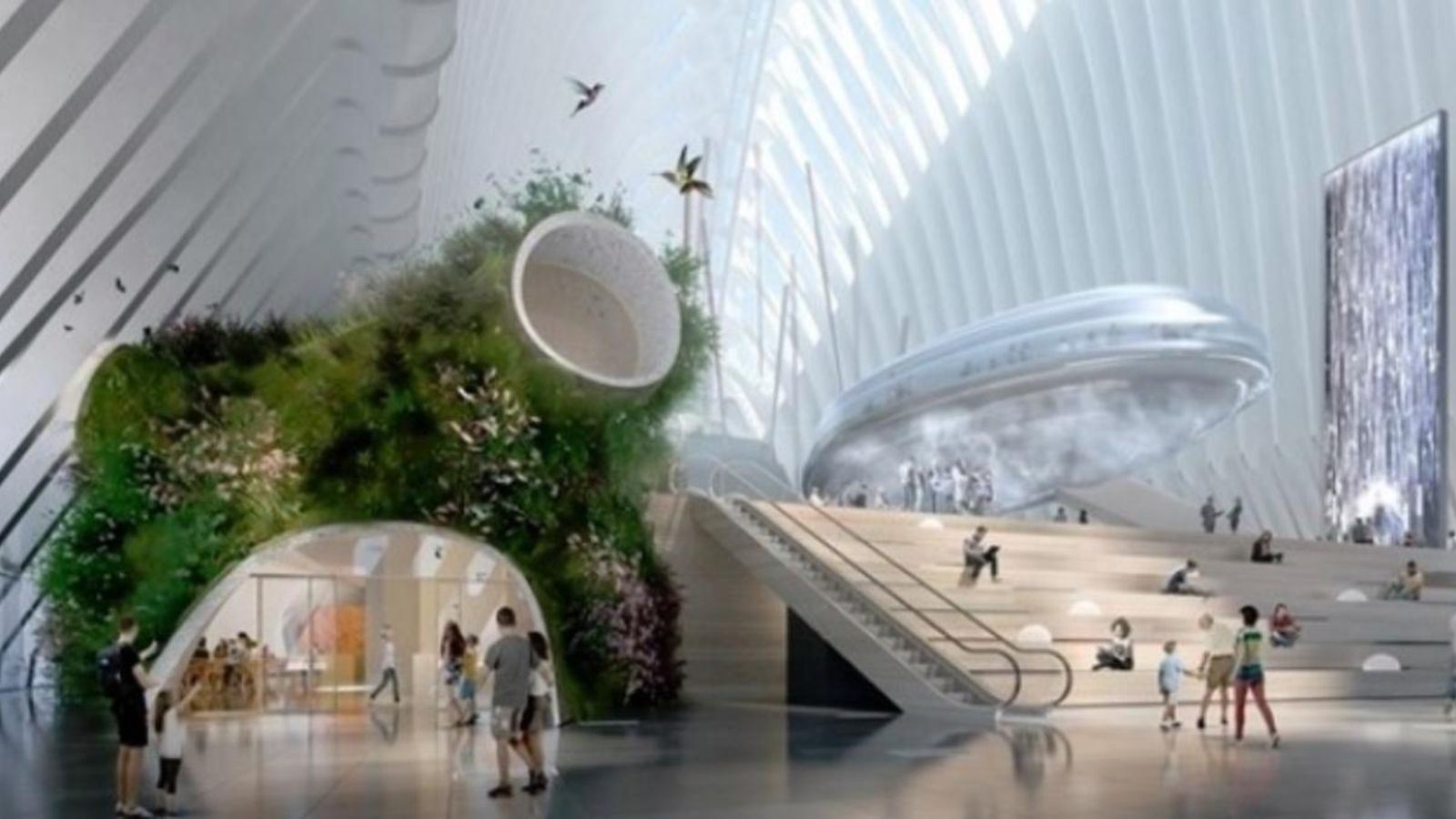 Figuració del Caixafòrum a l'Àgora de València