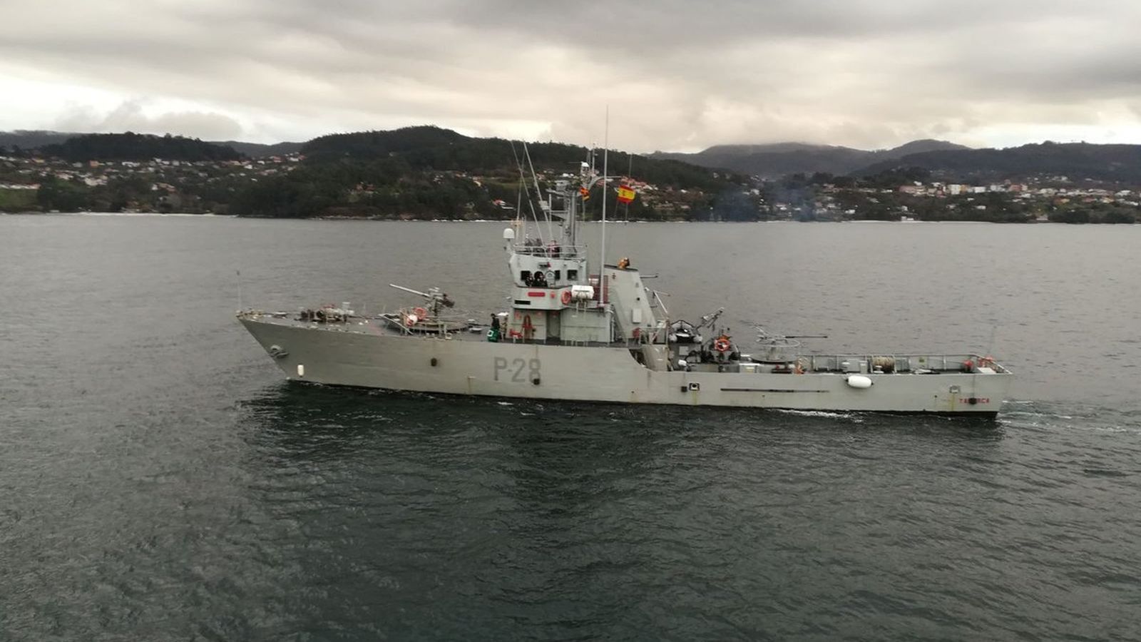 El patruller Tabarca de l'Armada ha participat aquest dimecres en el dispositiu de cerca