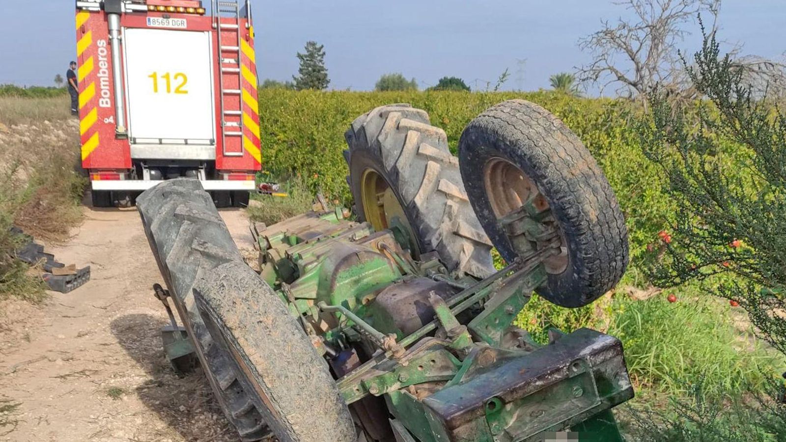 El tractor bolcat a Albatera