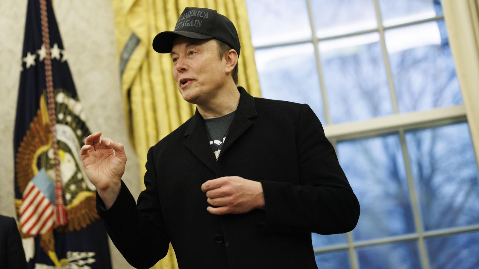 Musk al despatx Oval de la Casa Blanca, este dimarts