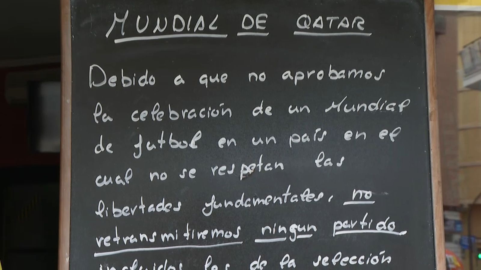 A aquesta cafeteria no posaran cap partit del Mundial