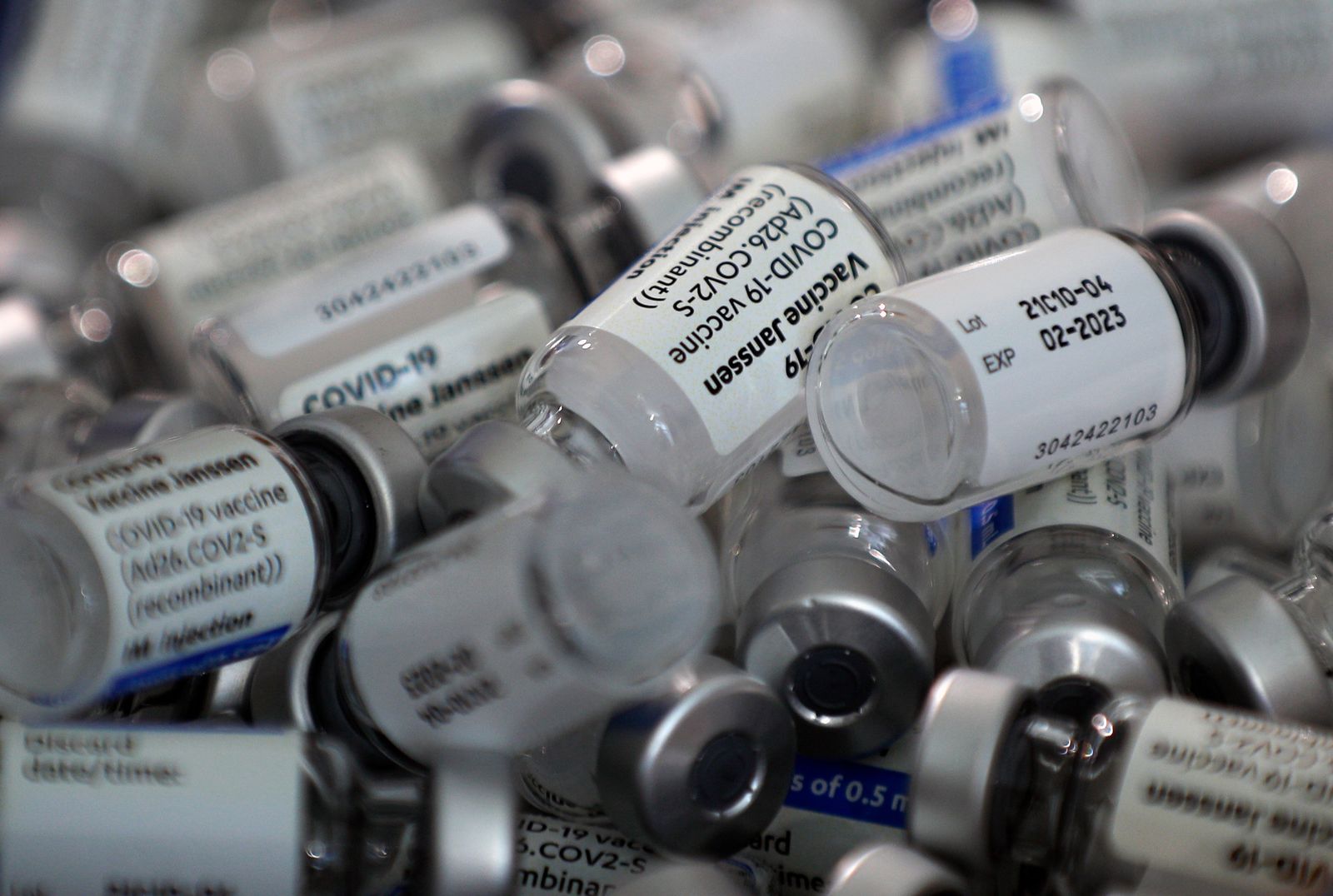 Vials de la vacuna de Janssen contra la Covid-19