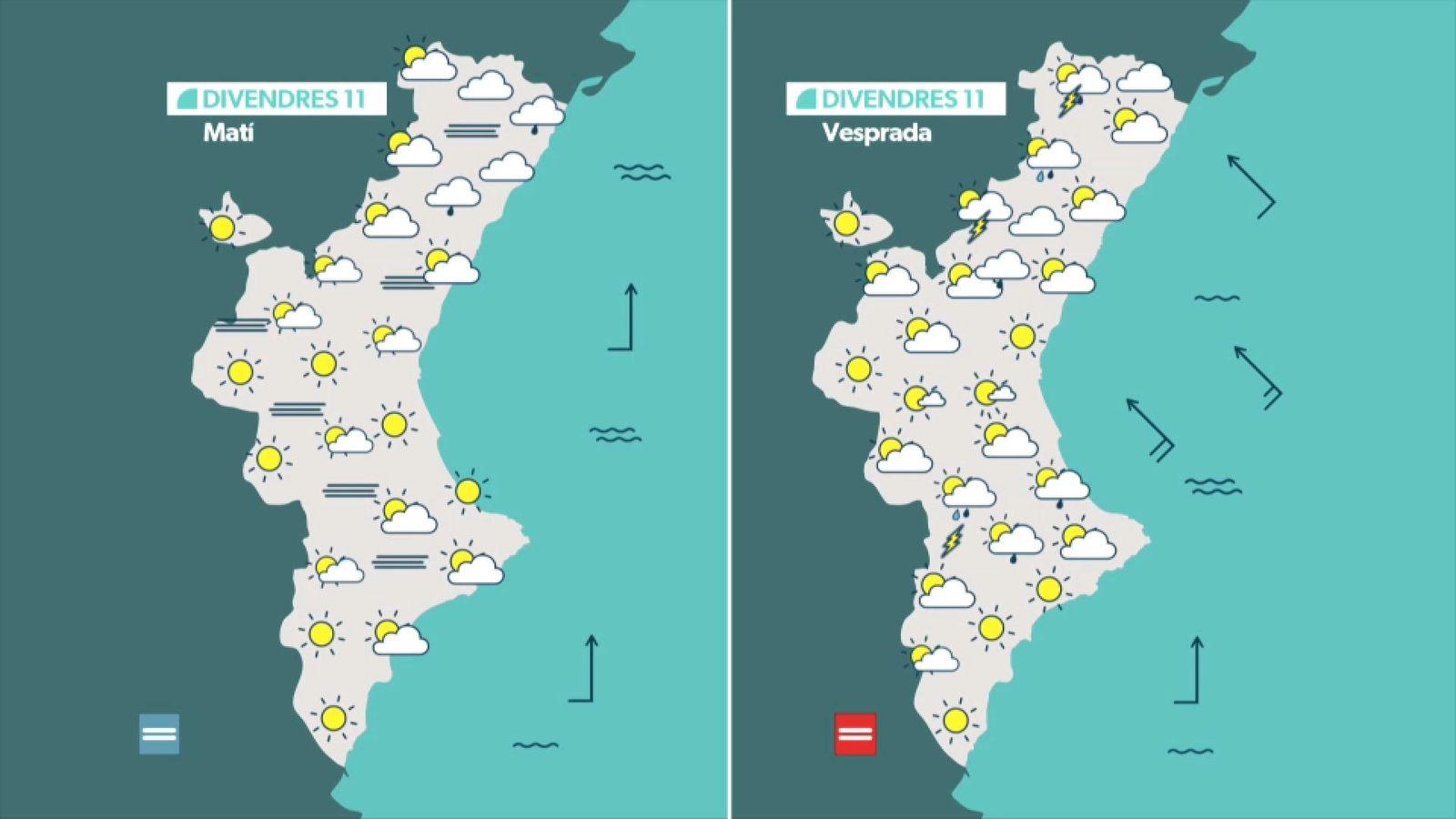 La previsió per a este divendres