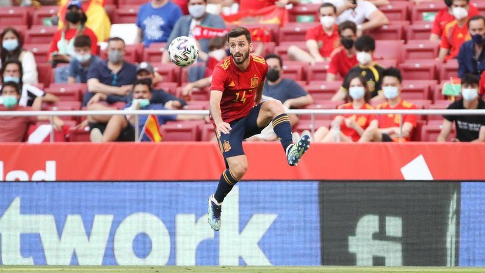 Gayà en un partit amb la selecció espanyola