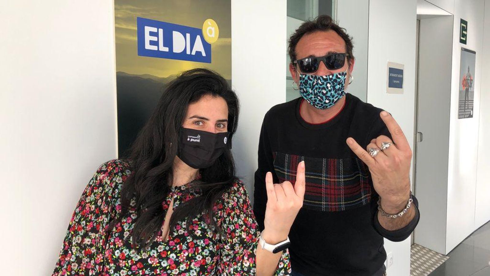 Montse Català i Ferran Martí, vocalista de Ramonets