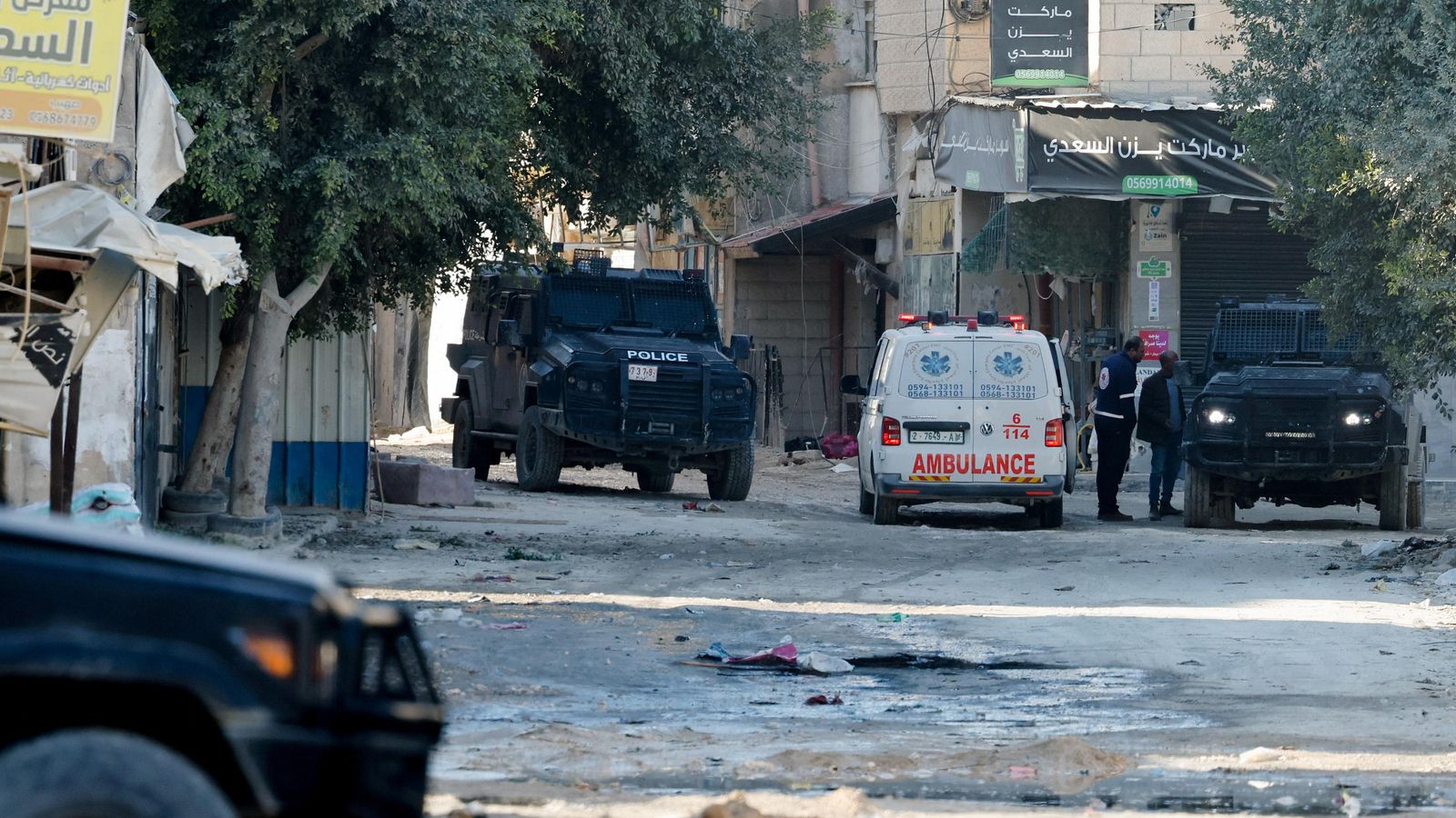 Tropes israelianes en una batuda recent al campament de refugiats de Jenin, a la Cisjordània ocupada