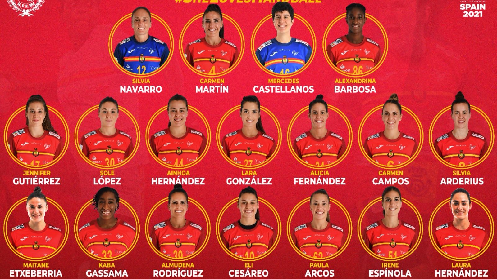 Les guerreres que disputaran el Mundial d'Handbol