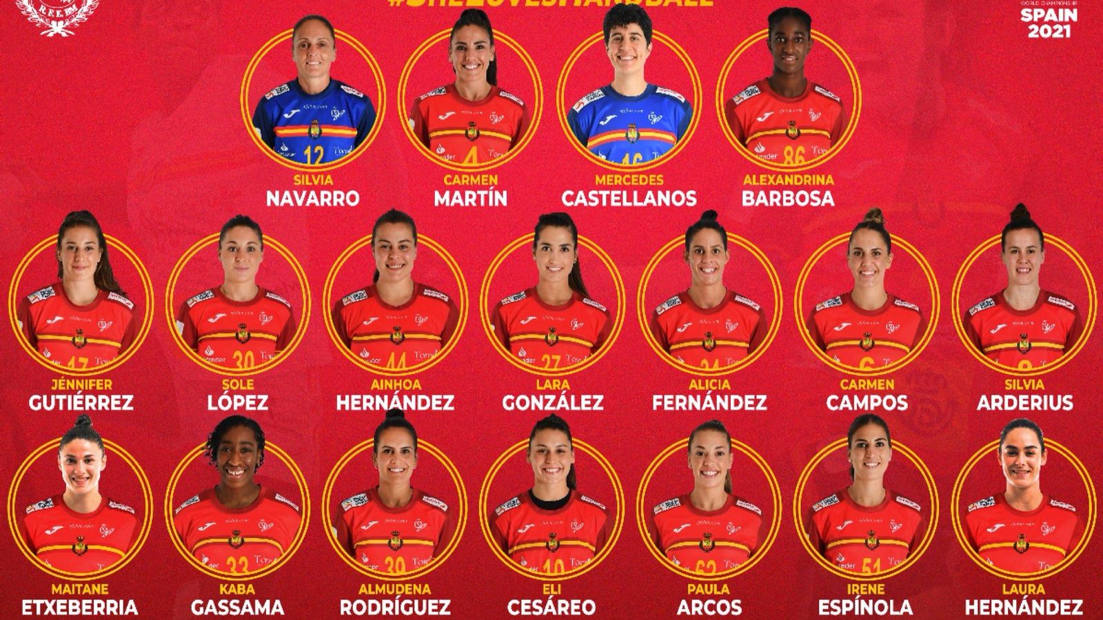Les guerreres que disputaran el Mundial d'Handbol