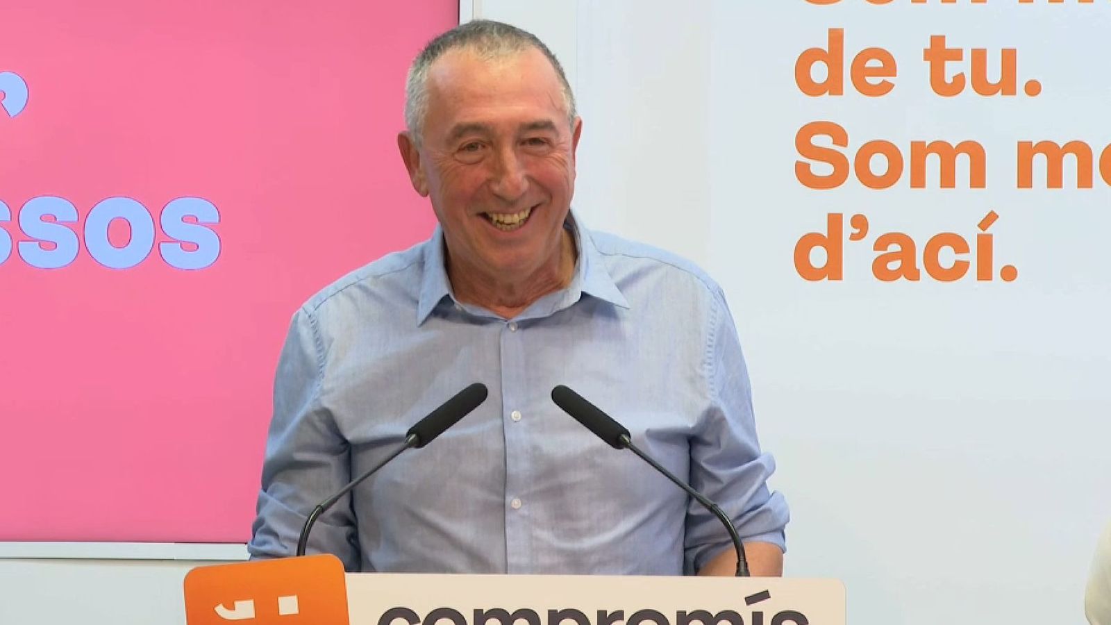 El diputat Joan Baldoví en la roda de premsa que ha oferit aquest dimecres a València per a detallar les esmenes aportades als pressupostos generals de l'Estat