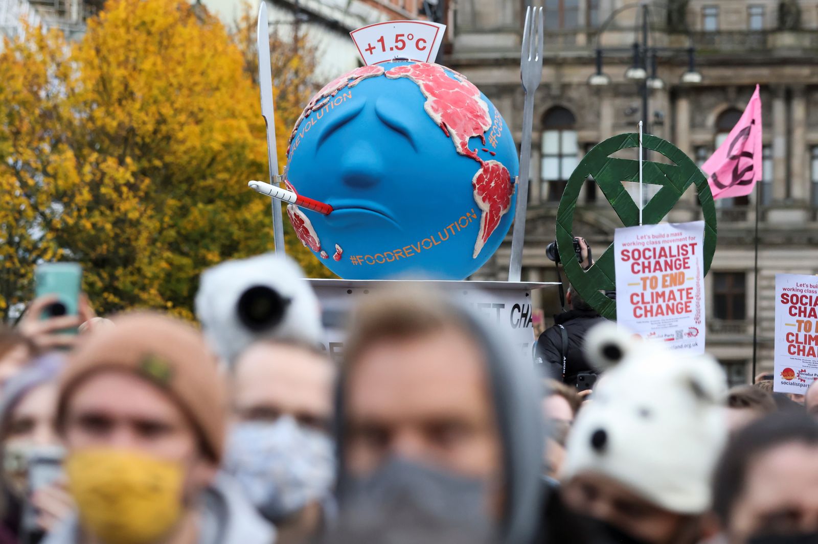Imatge de la manifestació a Glasgow