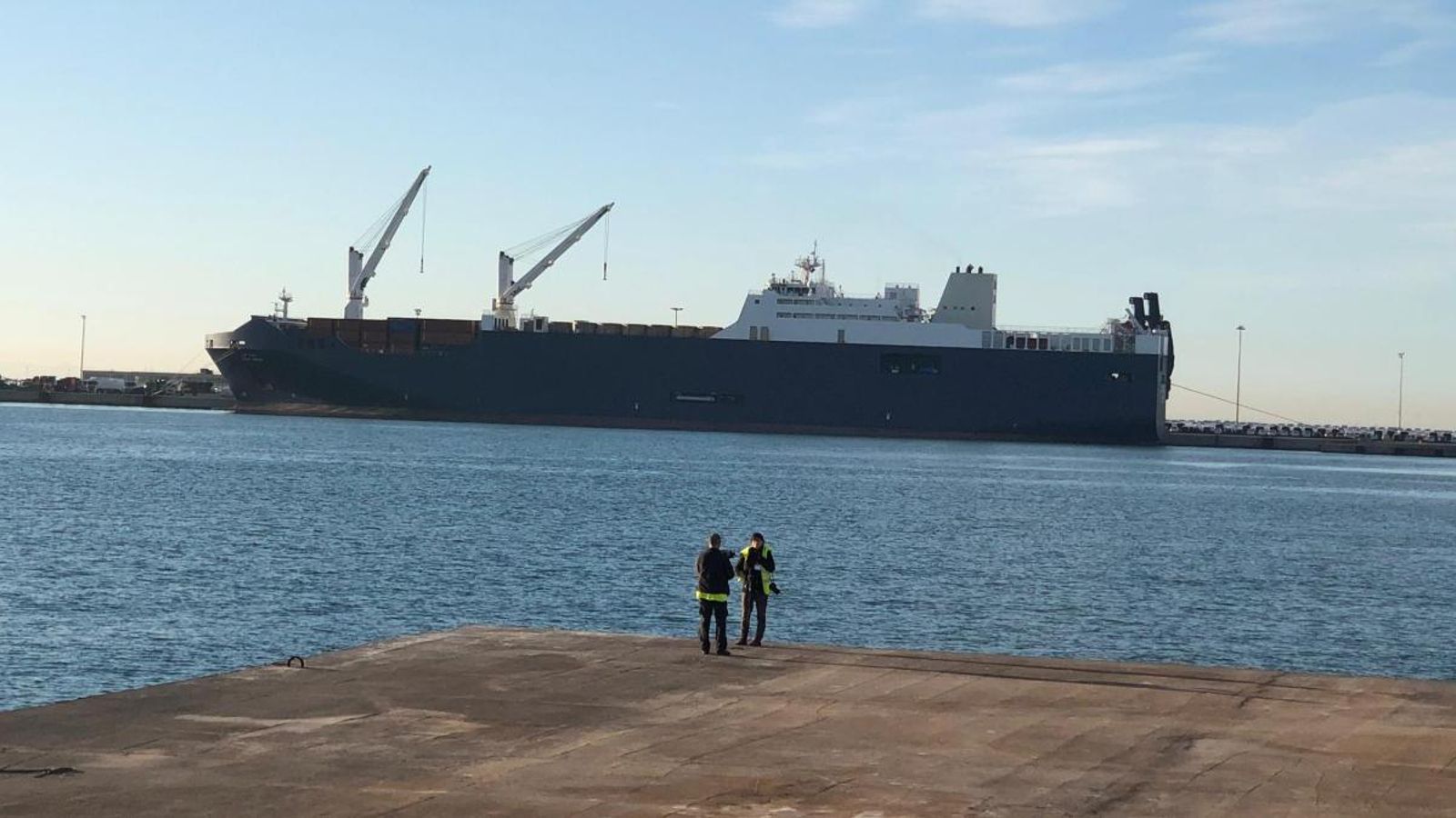 Imatge d'arxiu del mercant Bahri Abha al port de Sagunt