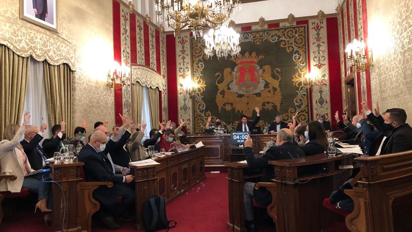 Votació al ple de l'Ajuntament d'Alacant aquest dijous