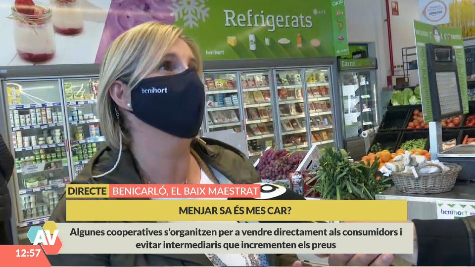 El supermercat permet la compra en línia i la xarxa logística porta els aliments frescos a domicili en 24 hores