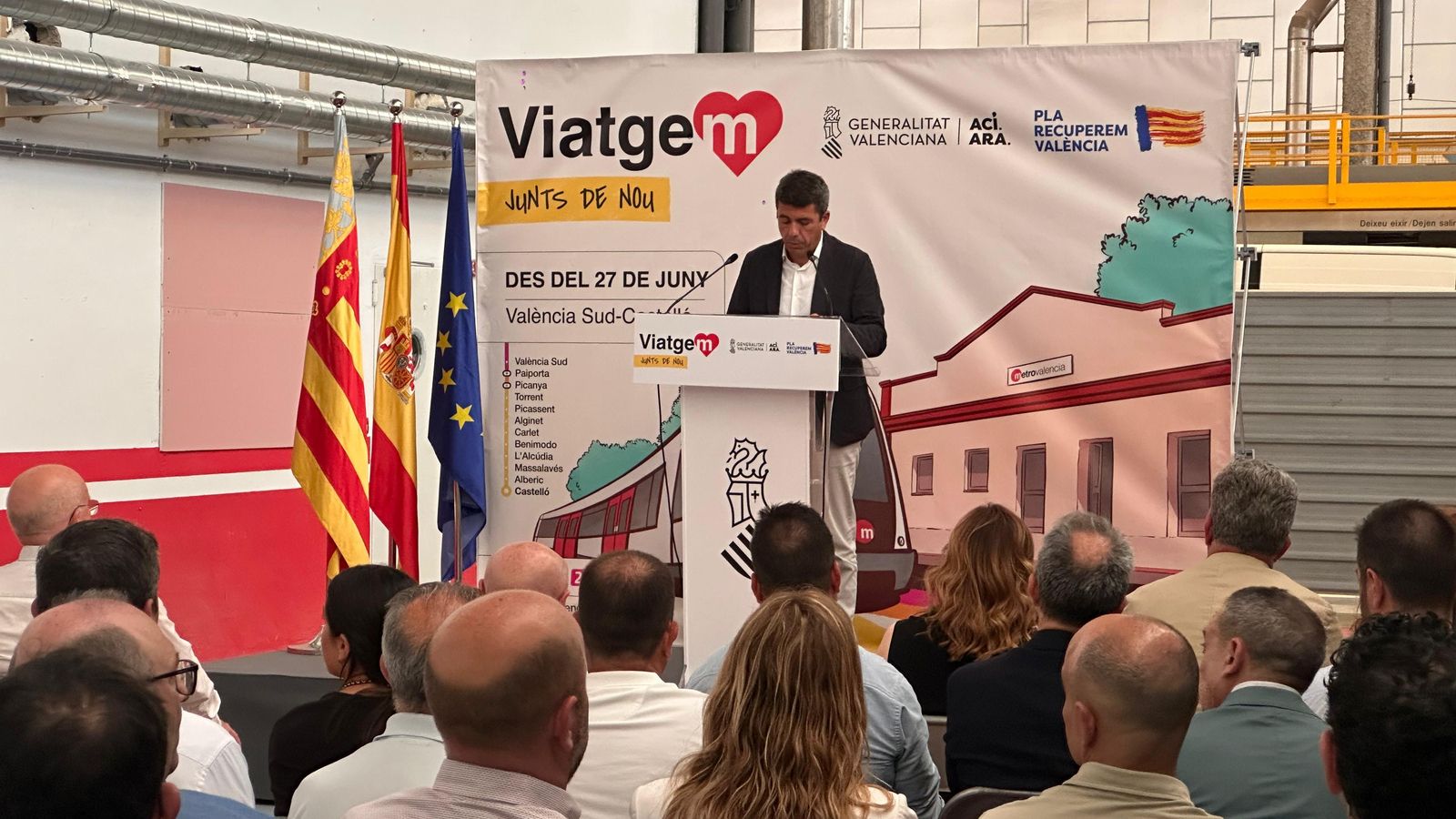 El president de la Generalitat, esta vesprada