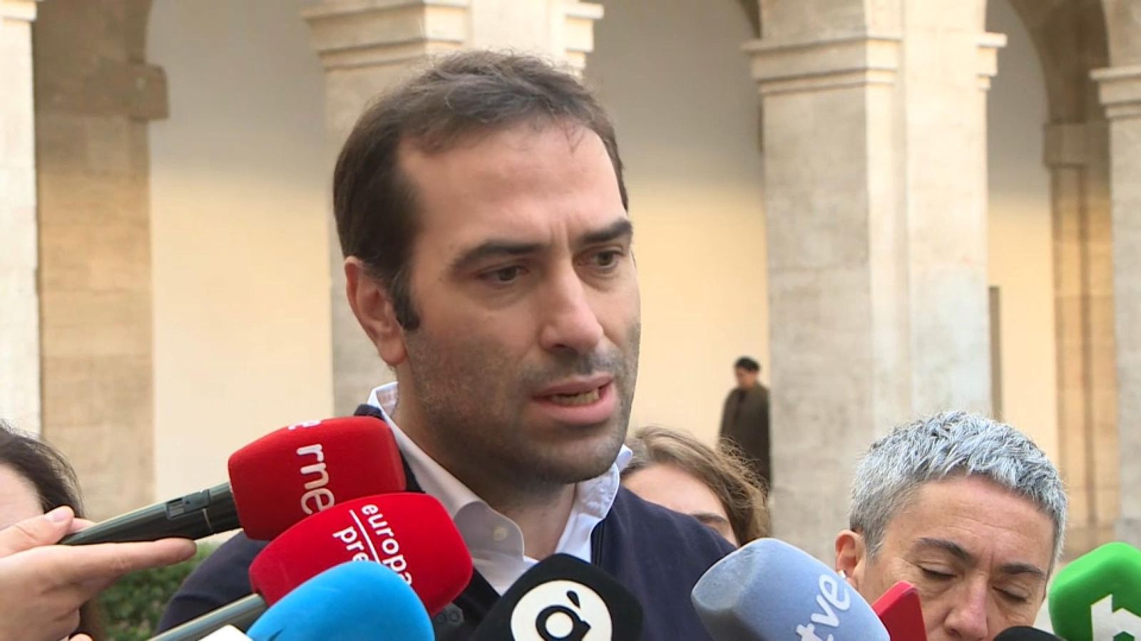 Declaracions del ministre d'Economia, Carlos Cuerpo, en la visita a València