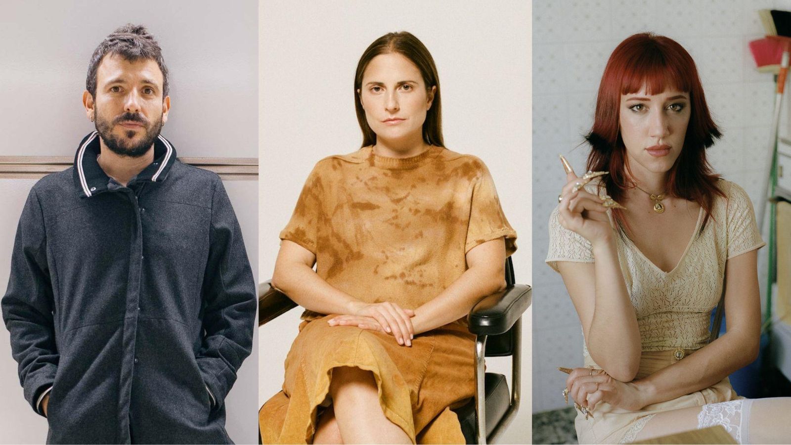 Pablo Sánchez (Ciudad Jara), Flora Sempere (El Diluvi) i Sandra Monfort.