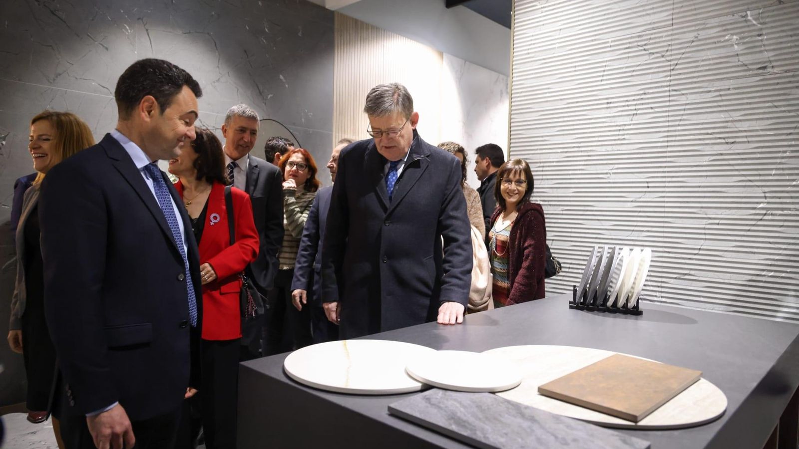 Ximo Puig assisteix a la inauguració de Cevisama