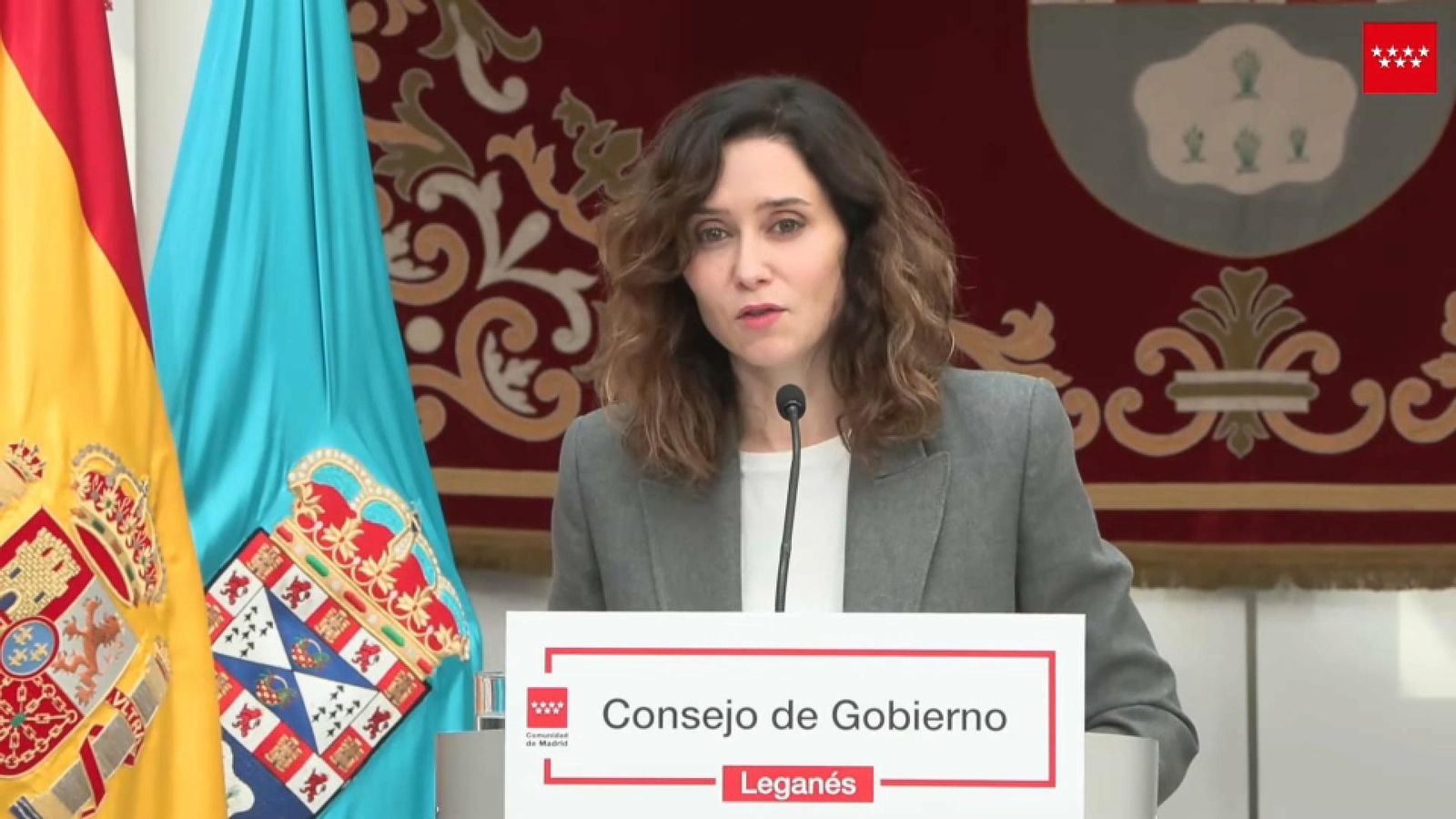 La presidenta de la Comunitat de Madrid, Isabel Díaz Ayuso, aquest dimecres