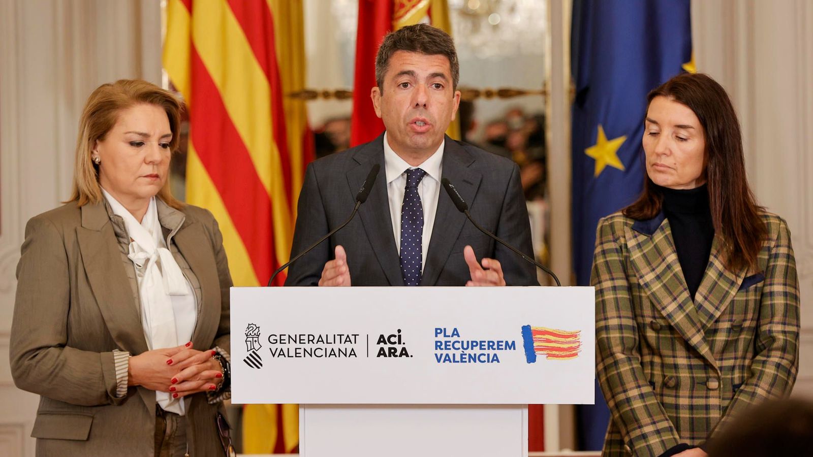 El president de la Generalitat, Carlos Mazón, anuncia un acord amb Vox per a l'aprovació dels pressupostos
