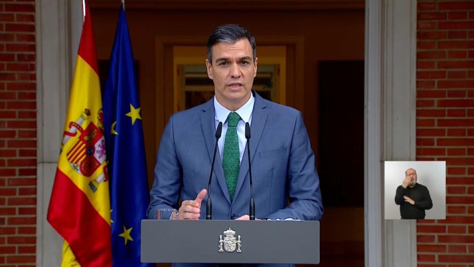 Sánchez, aquest dimarts, en roda de premsa