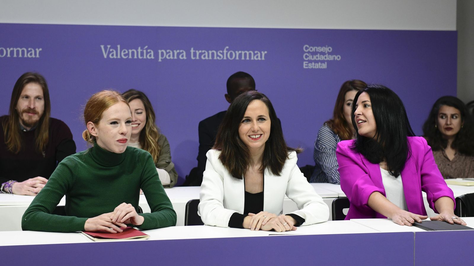 Ione Belarra, secretària general de Podem, encapçala el consell ciutadà de la formació celebrat aquest dissabte a Madrid