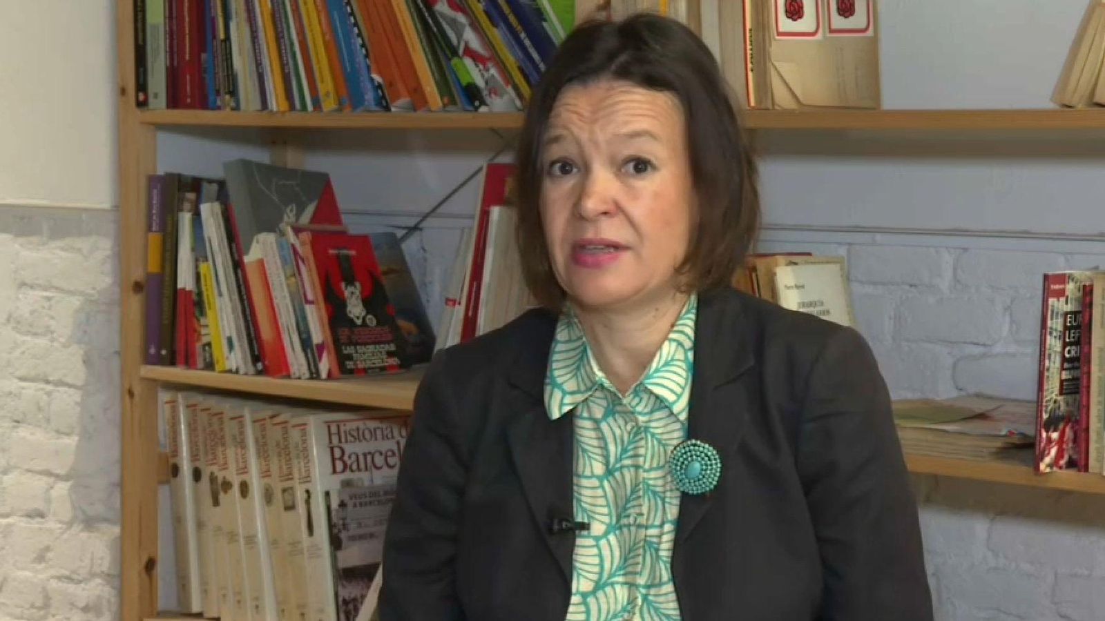 Leire Pajín durant la seua intervenció en 'Les notícies del matí' este dijous