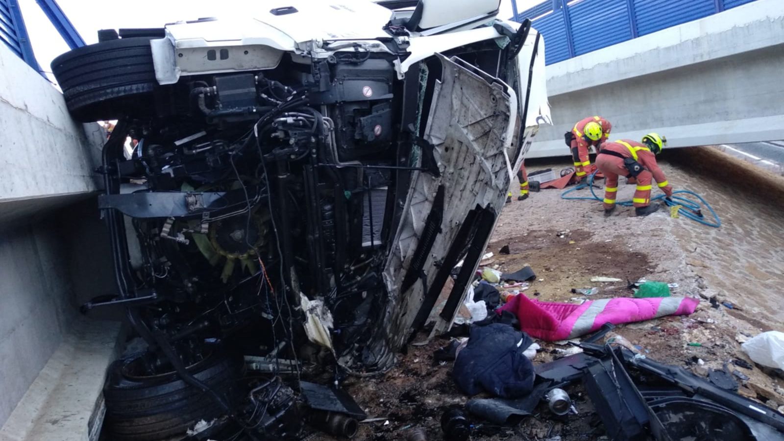 Imatges dels camions accidents