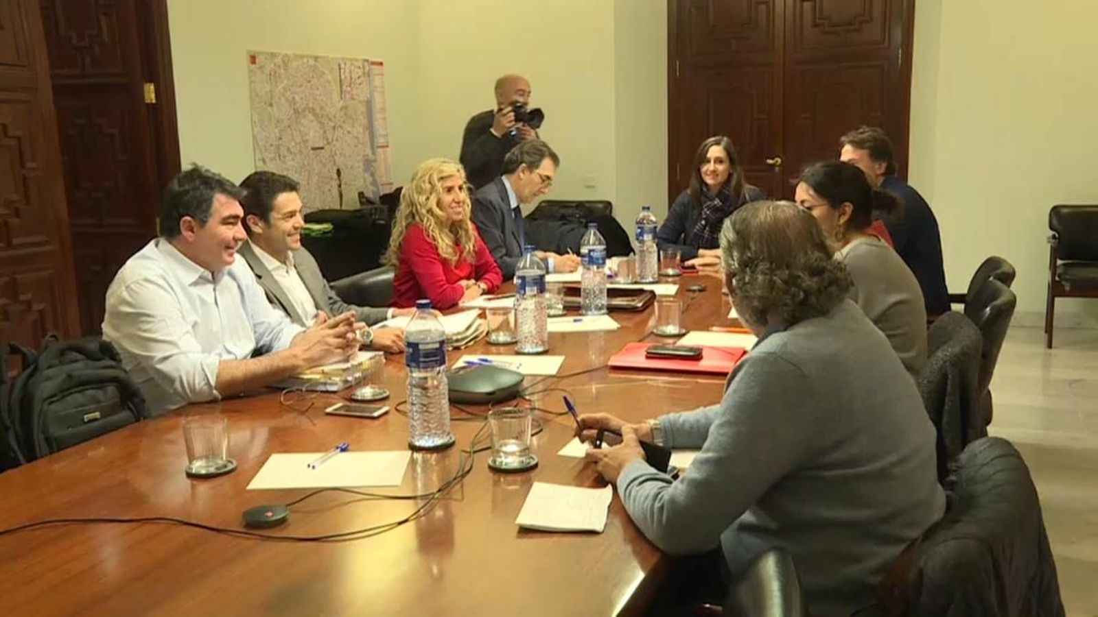 Reunió celebrada aquest dijous a l'Ajuntament de València