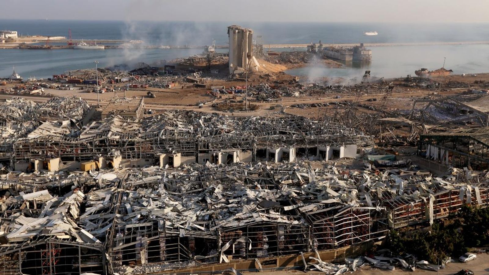 L'explosió al port de Beirut ha deixat una imatge desoladora