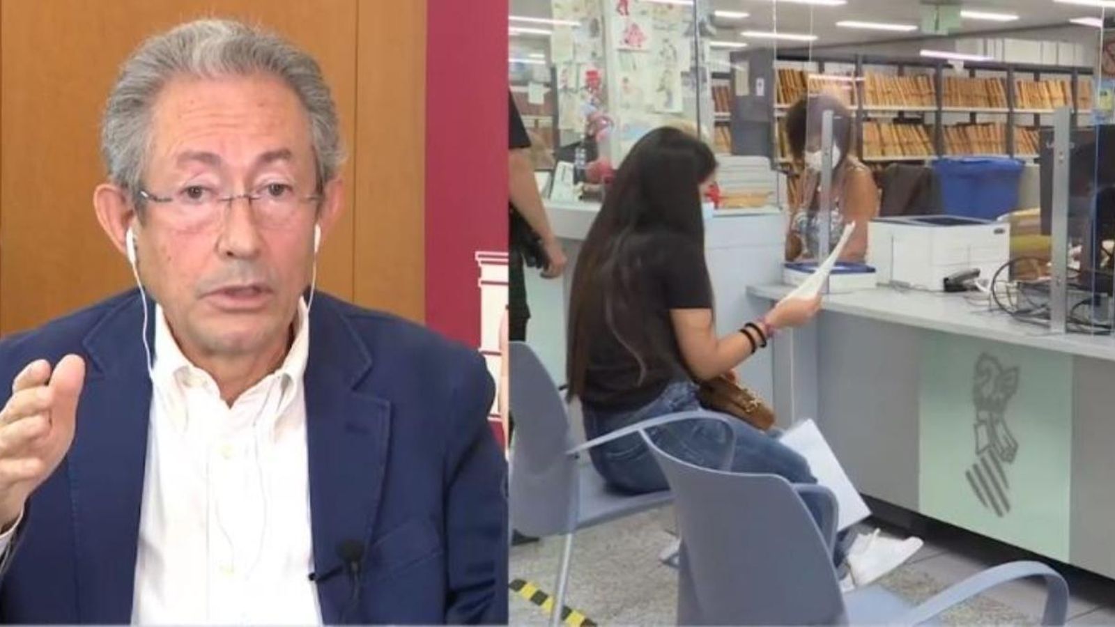 Luna, aquest dimarts, durant l'entrevista en À Punt