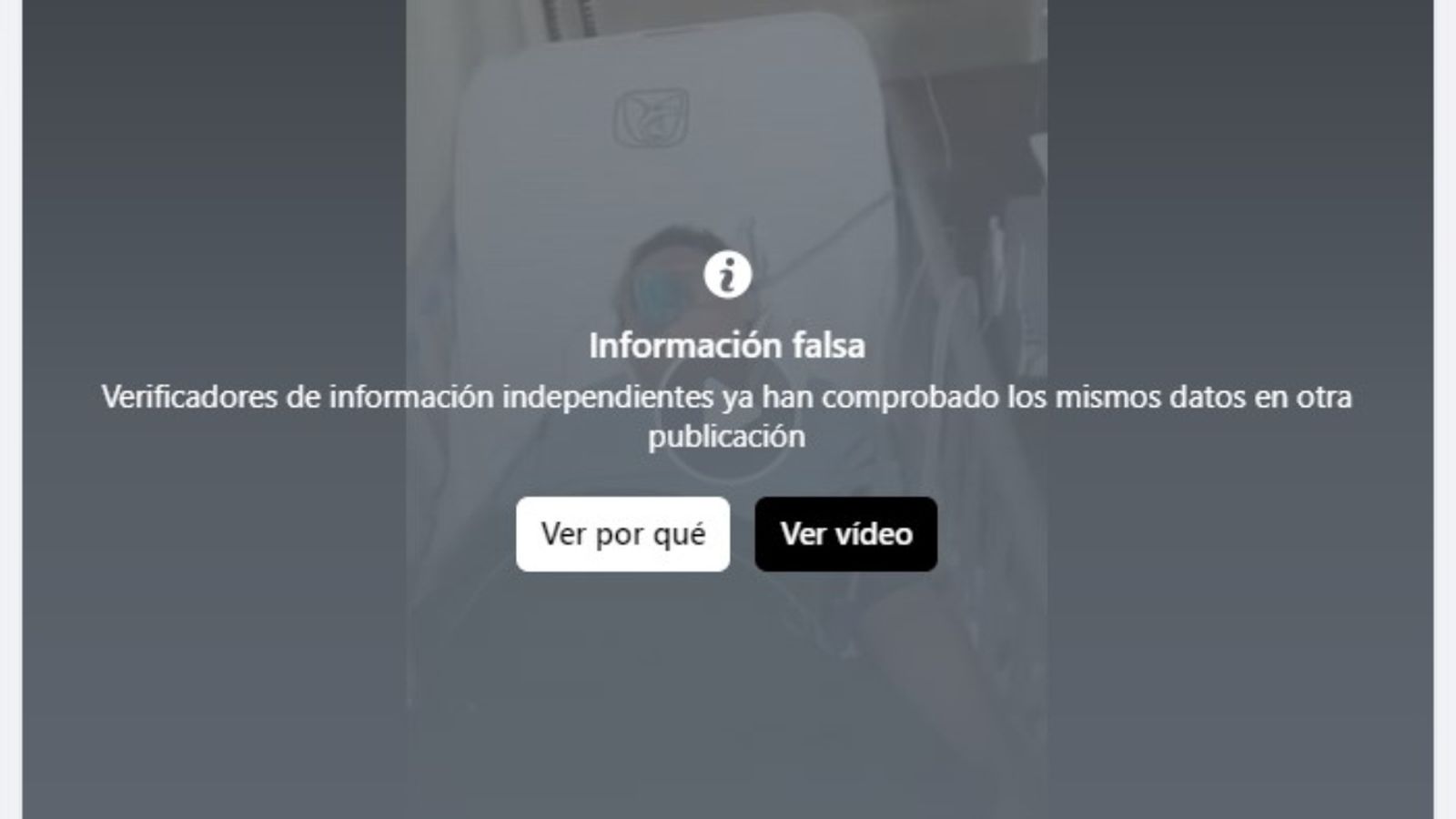 Missatge de Facebook que apareix en una de les publicacions de la jove negacionista