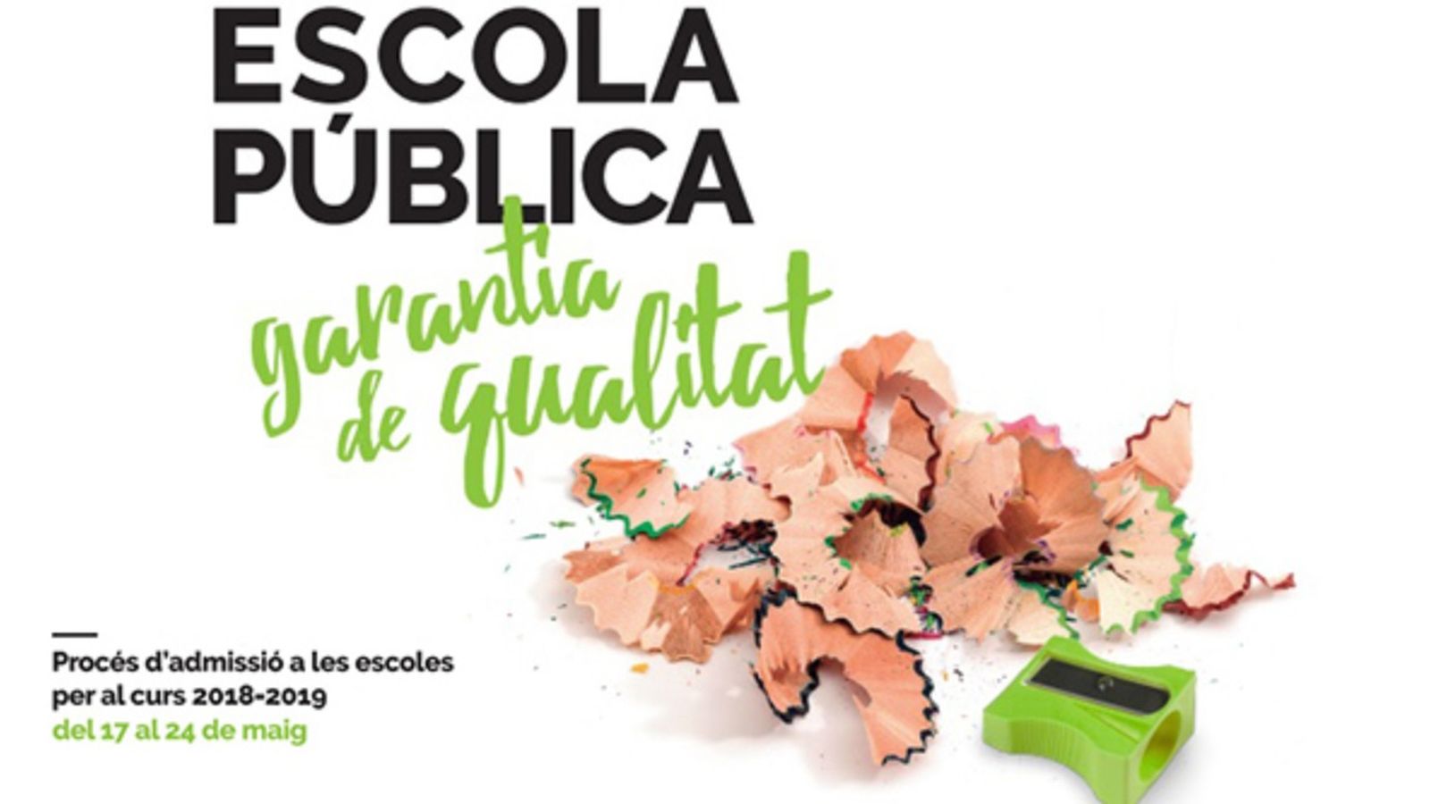 S\'obri el procés d\'admissió a les escoles per al curs 2018-2019