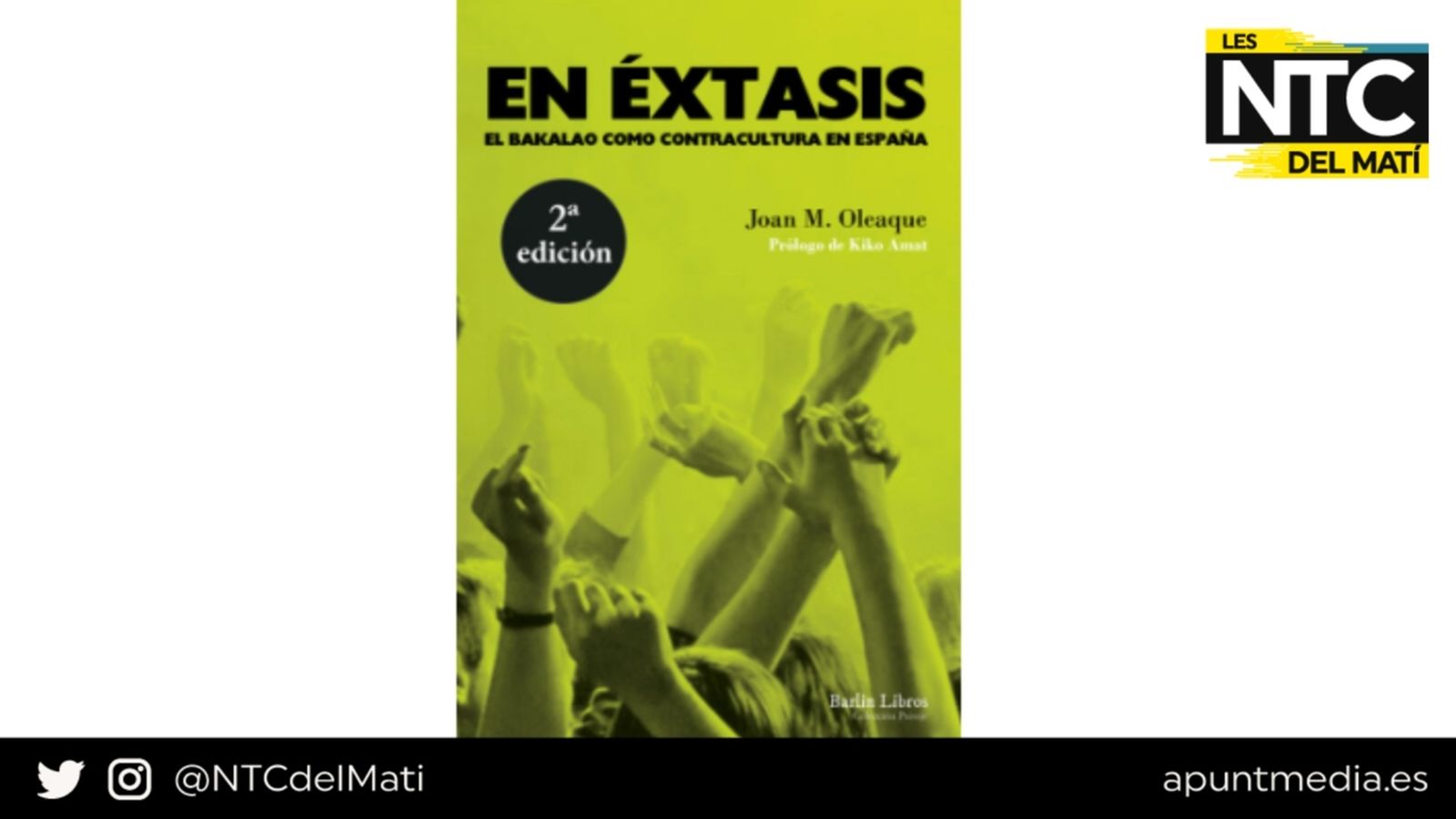 21.06.2023 | "A cau de lletra" i el llibre sobre la ruta del bakalao 'En éxtasis'