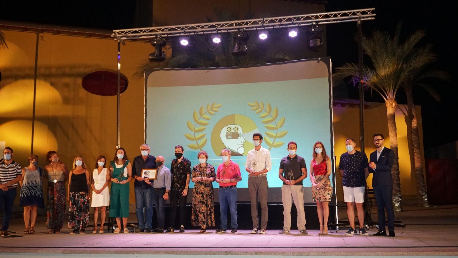 Una imatge de l'entrega de guardons en l'edició 2020