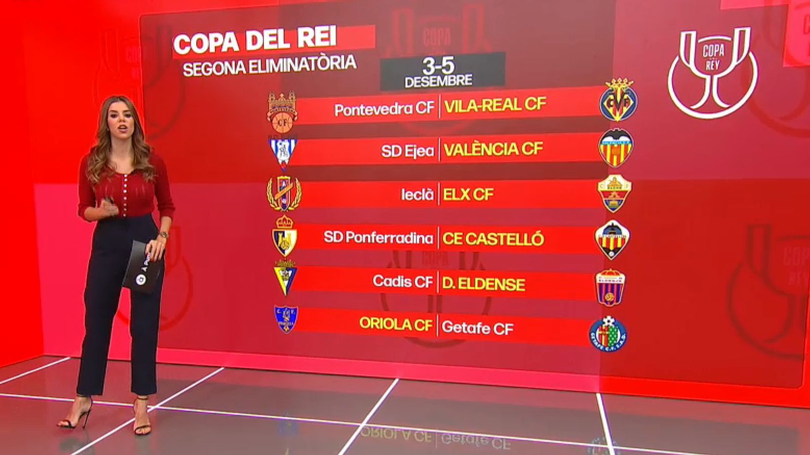 Així queden els emparellaments dels equips valencians