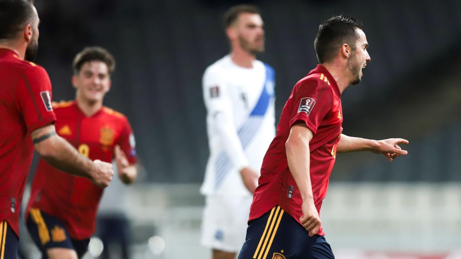 Pablo Sarabia, després de marcar el penal el 0-1