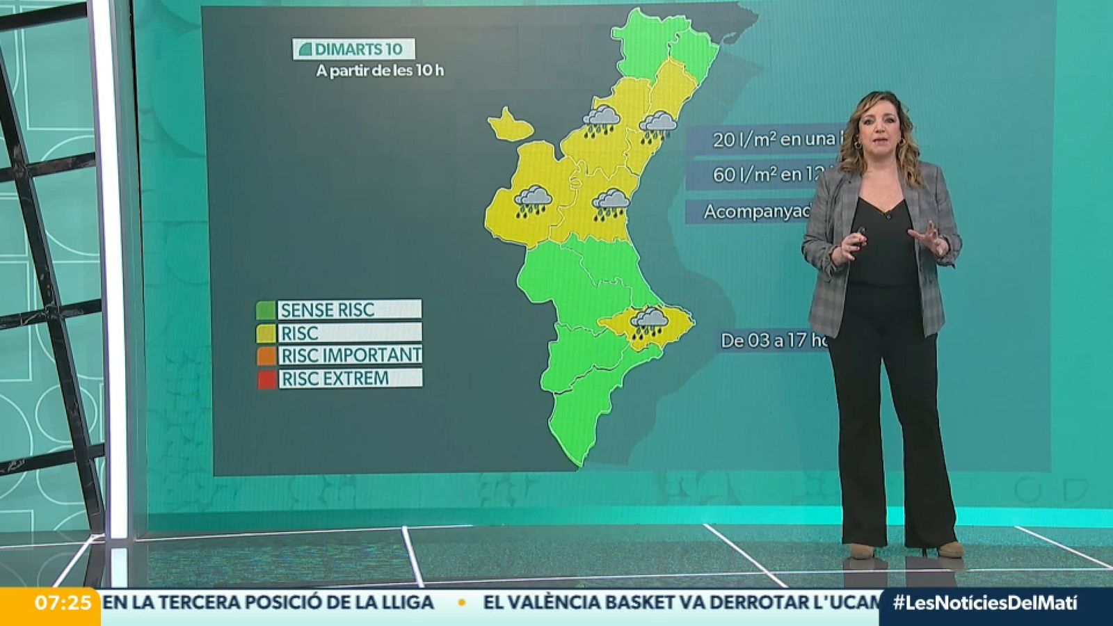 Els avisos actius dimarts