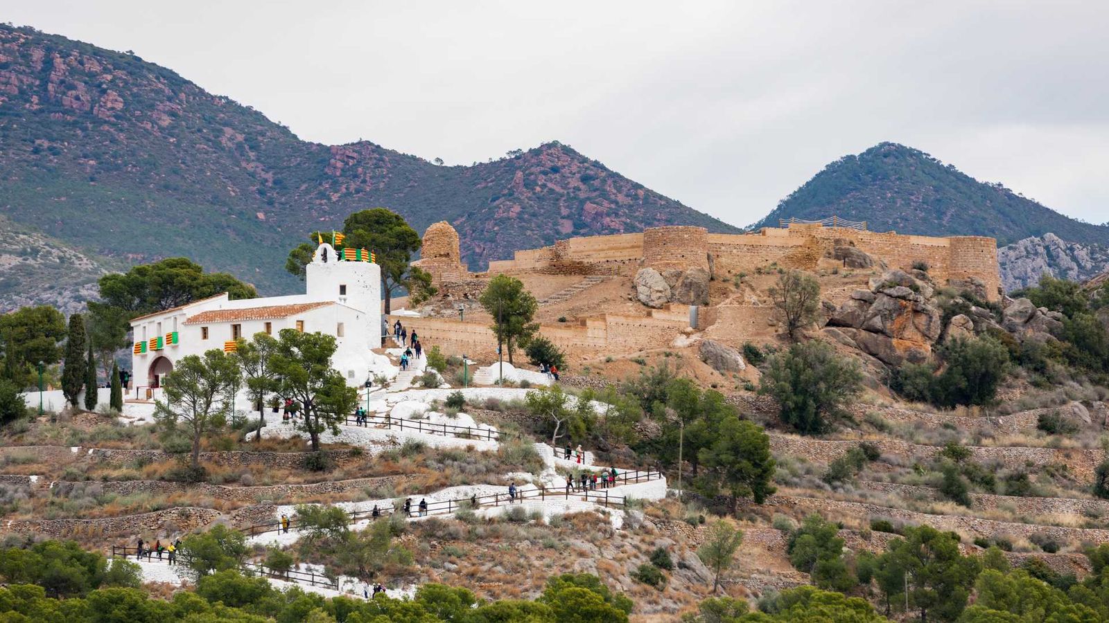 Romers arriben a l'Ermita de la Magdalena, a Castelló de la Plana
