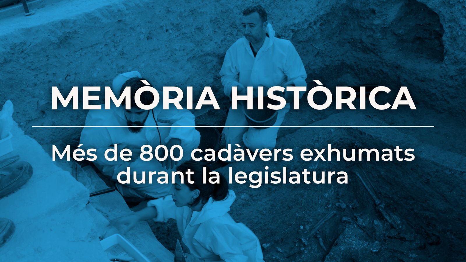 L’equip d’ArqueoAntro, durant els treballs d’exhumació de la fossa 113, el passat juny de 2017