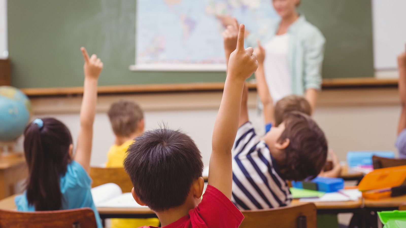 Imatge d'arxiu d'una classe d'un centre de primària
