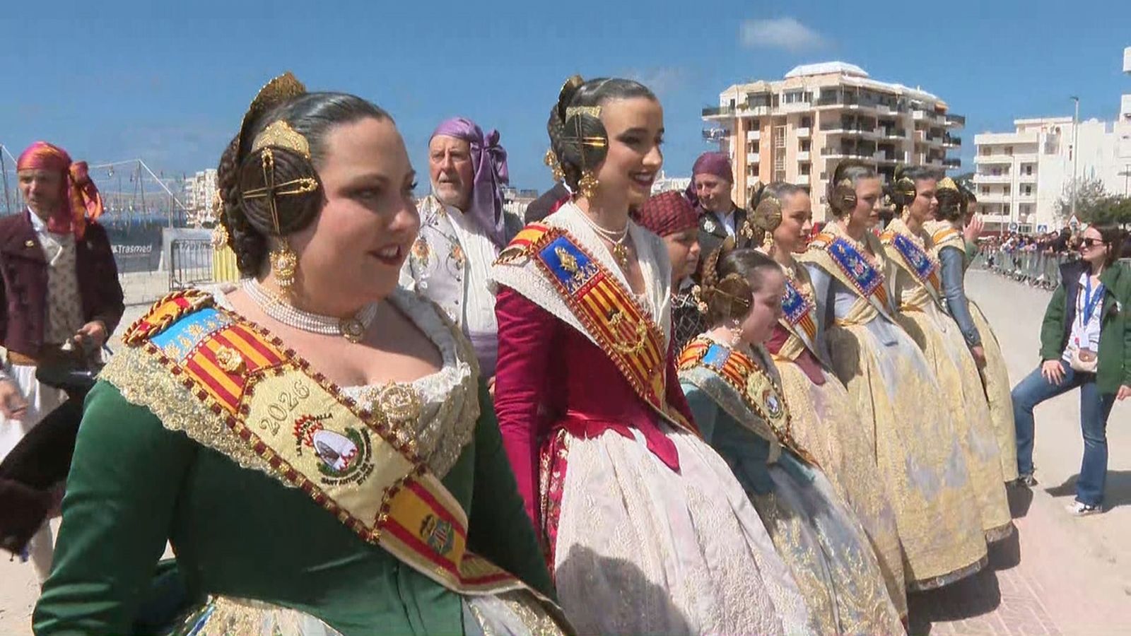 Les falleres majors de València i Sant Antoni, Carmen Prades i Ainoha Cabrera Ríos