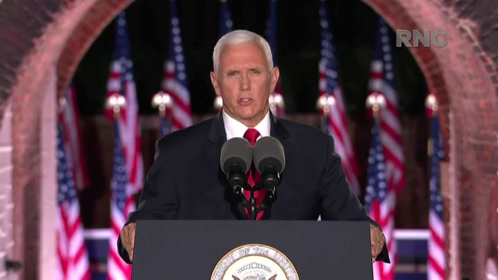 Mike Pence en la Convenció Nacional Republicana