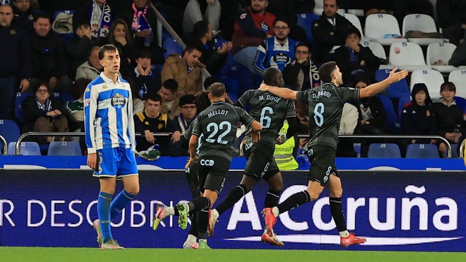 El Castelló es va imposar 1-3 en el duel de la primera volta, a Riazor