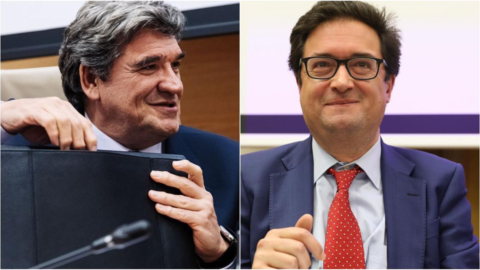 José Luis Escrivá i Óscar López, en imatges d'arxiu