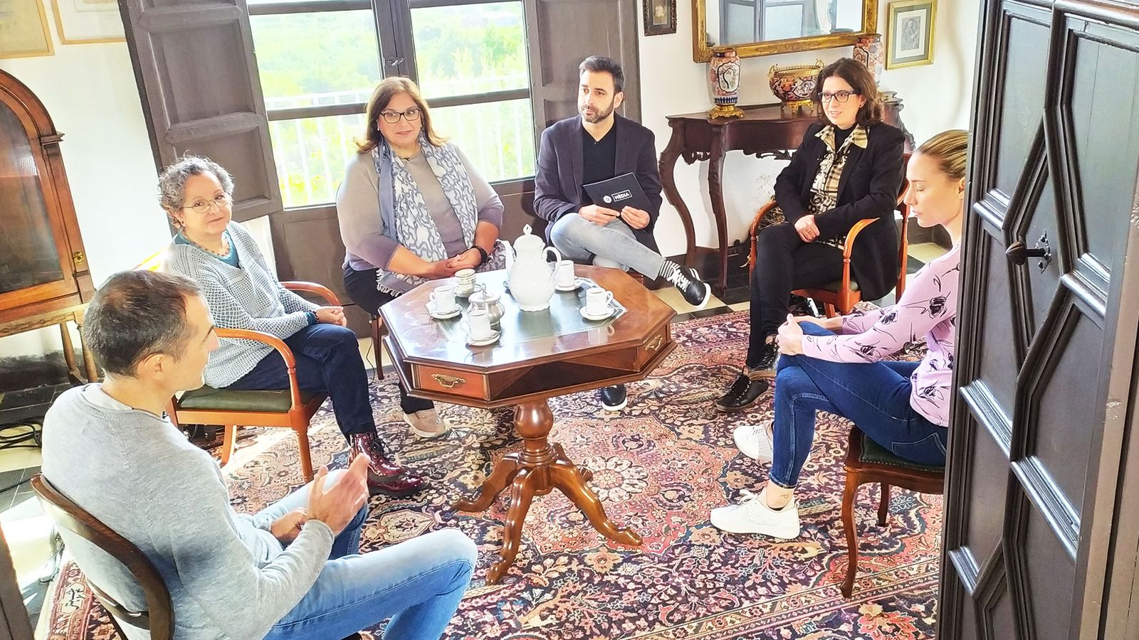 Moment en el rodatge del resum informatiu de l'any a Elca